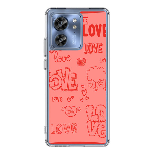 Pink Lover Motorola Edge 2023 Case