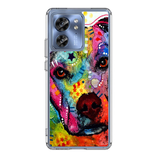 Pitbull Love Painting Motorola Edge 2023 Case