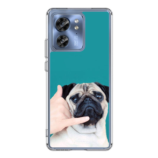 Pug is on the Phone Motorola Edge 2023 Case