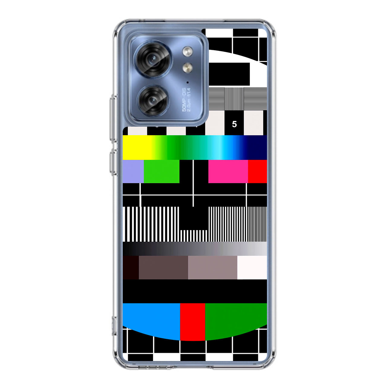 Scheme Pause TV Colorful Mesh Motorola Edge 2023 Case