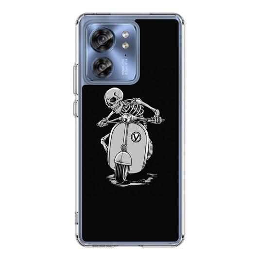 Skeleton Rides Scooter Motorola Edge 2023 Case