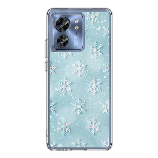 Snowflakes Pattern Motorola Edge 2023 Case