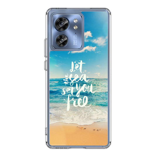 The Sea Set You Free Motorola Edge 2023 Case