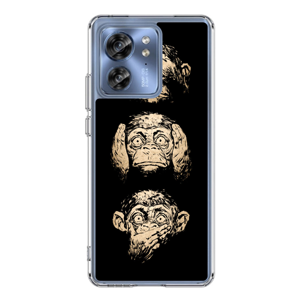 3 Wise Monkey Motorola Edge 2023 Case