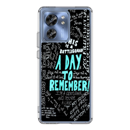 A Day To Remember Quote Motorola Edge 2023 Case