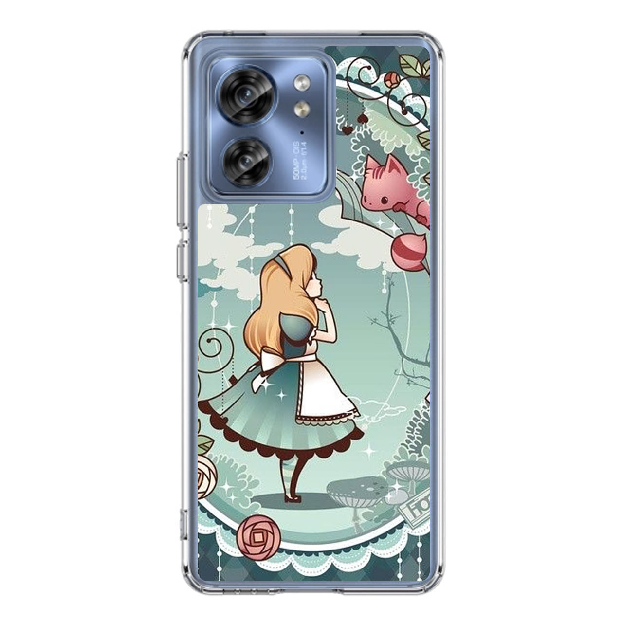 Alice And Cheshire Cat Poster Motorola Edge 2023 Case