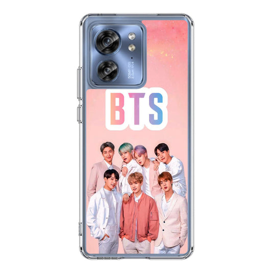 BTS Member in Pink Motorola Edge 2023 Case