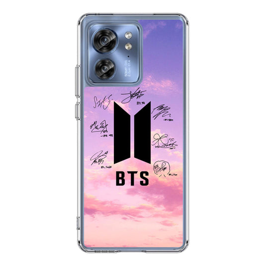 BTS Signature 2 Motorola Edge 2023 Case