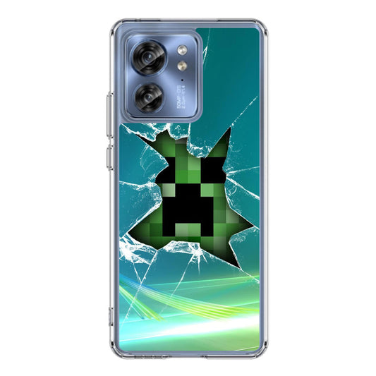 Creeper Glass Broken Green Motorola Edge 2023 Case