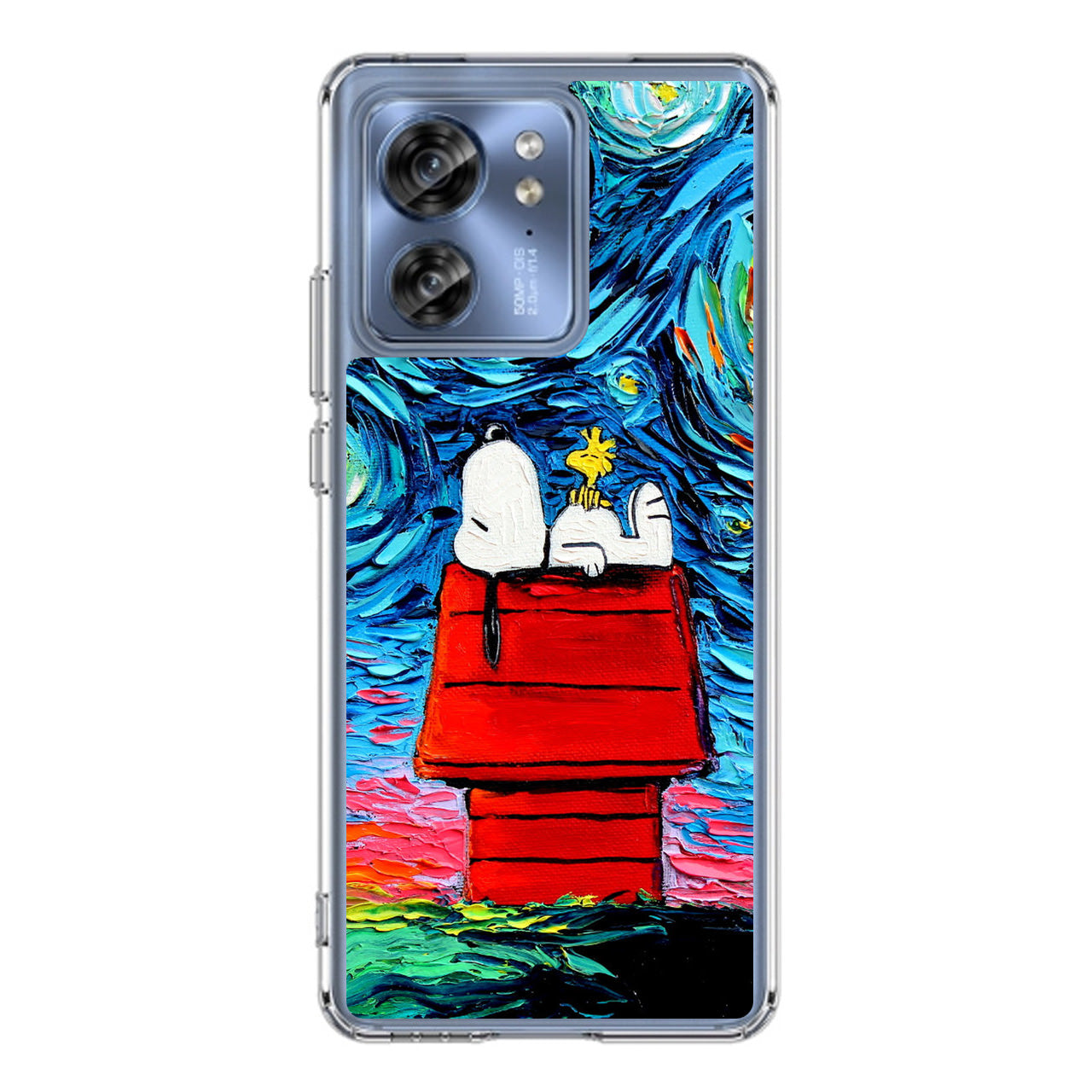 Dog Lying Under Starry Night Van Gogh Motorola Edge 2023 Case