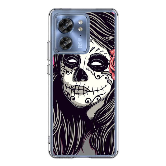 Girl Skull Flower Motorola Edge 2023 Case