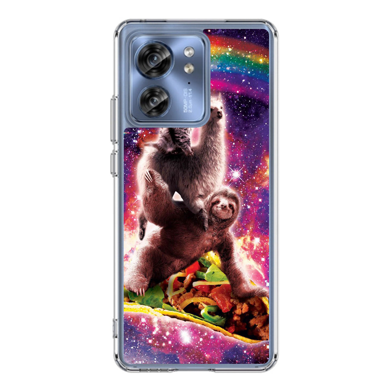 LLama Sloth And Cat Playing Together Motorola Edge 2023 Case