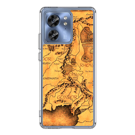 Middle Earth Map Hobbit Motorola Edge 2023 Case