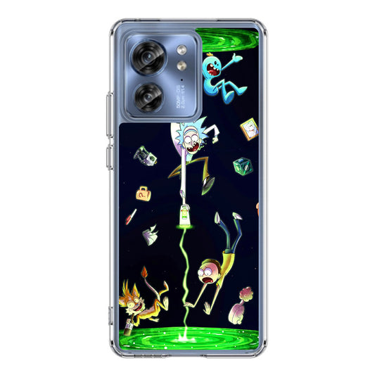 Rick And Morty Portal Fall Motorola Edge 2023 Case