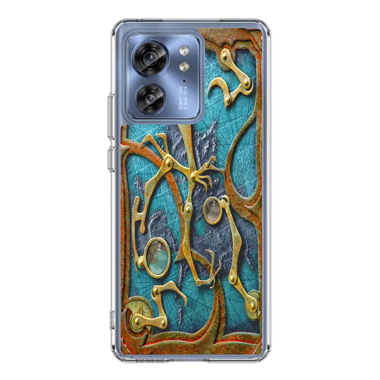 Steampunk Book Cover Motorola Edge 2023 Case