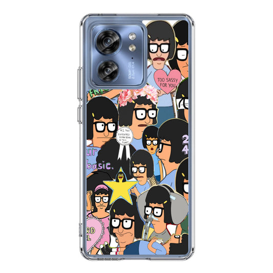 Tina Belcher Collage Motorola Edge 2023 Case