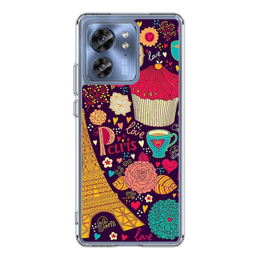 Vintage Love In Paris Motorola Edge 2023 Case