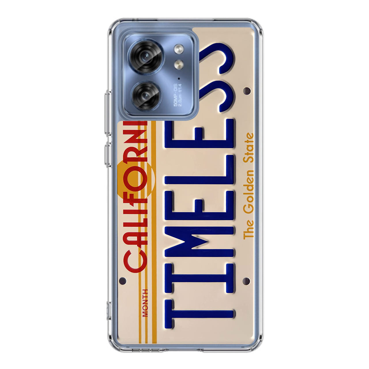 Back to the Future License Plate Timeless Motorola Edge 2023 Case