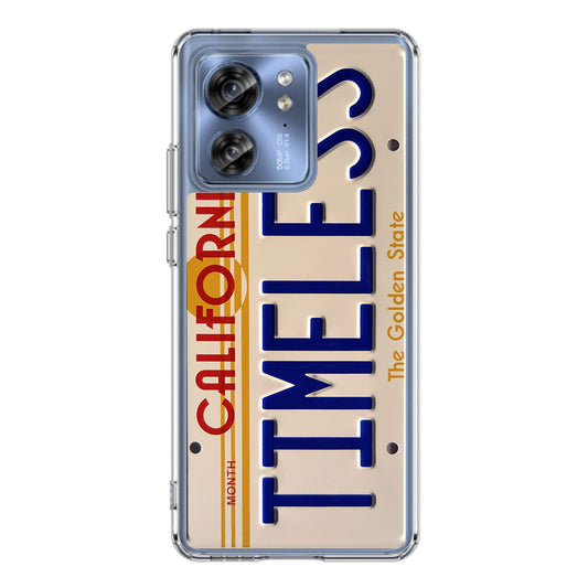 Back to the Future License Plate Timeless Motorola Edge 2023 Case