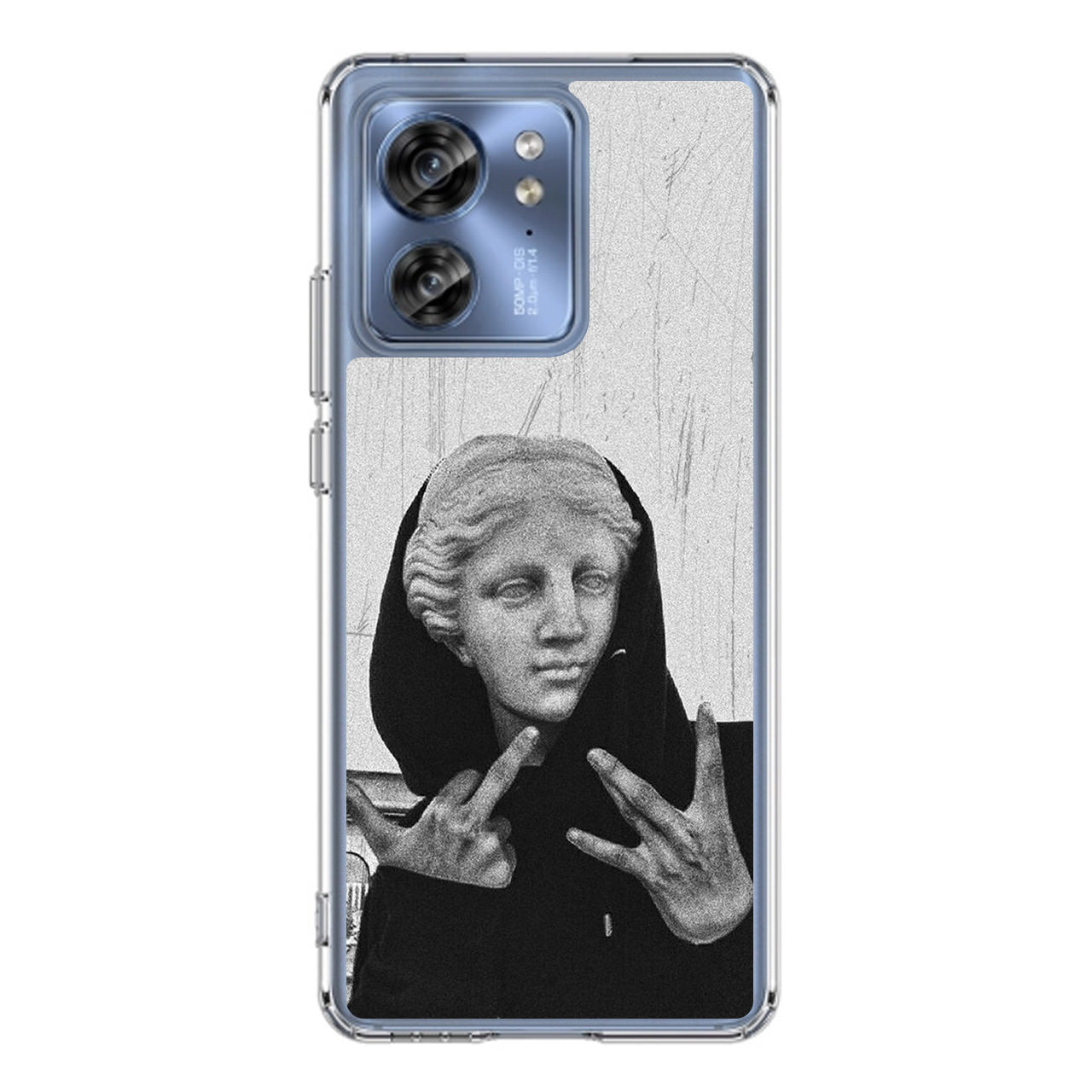 Greek Statue Wearing Hoodie Motorola Edge 2023 Case