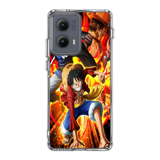 Ace Sabo Luffy Brotherhood Motorola Edge 2024 Case
