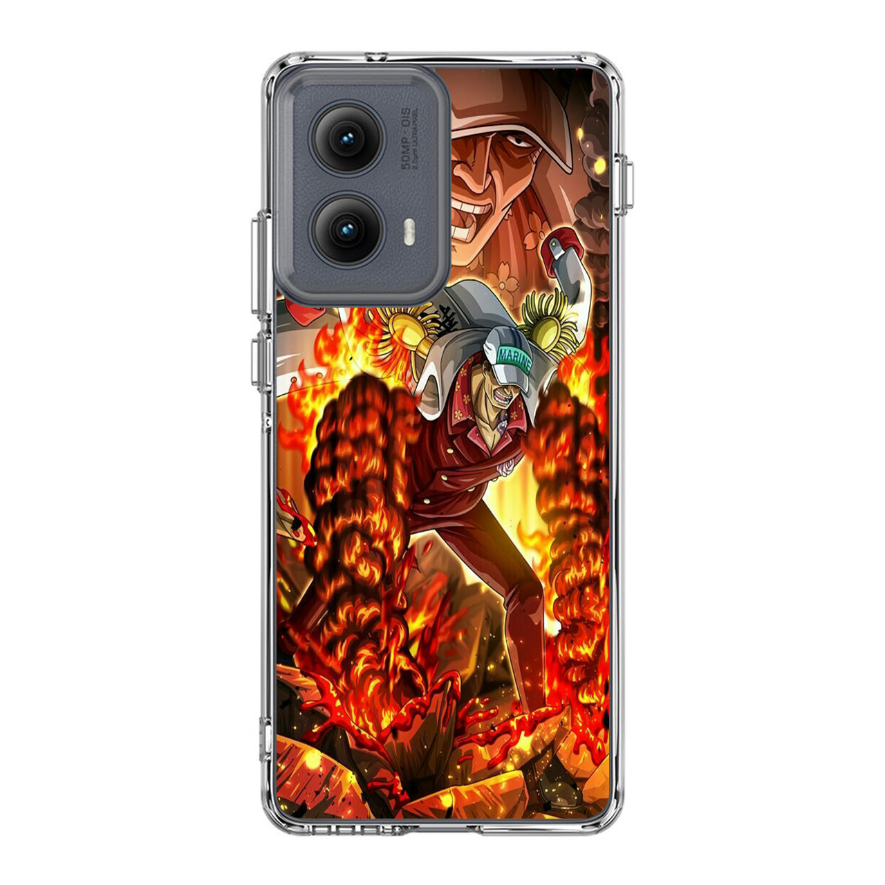 Akainu Exploding Volcano Motorola Edge 2024 Case