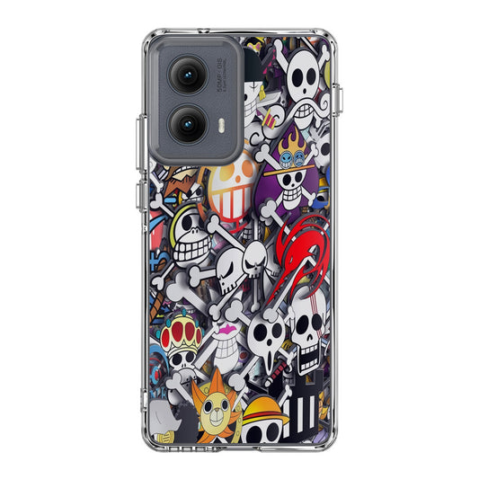 All Pirate Symbols One Piece Motorola Edge 2024 Case