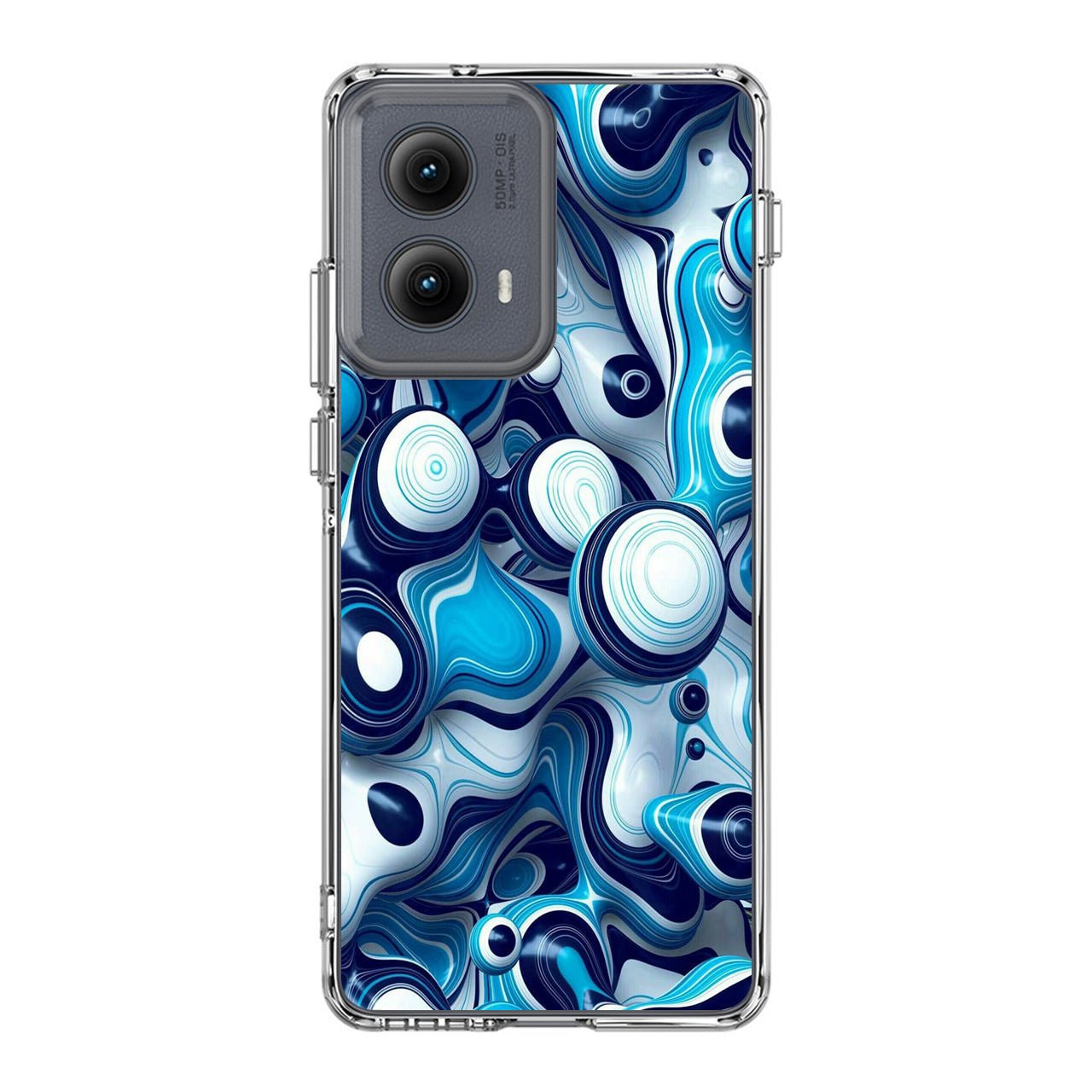 Abstract Art All Blue Motorola Edge 2024 Case