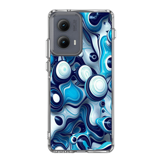 Abstract Art All Blue Motorola Edge 2024 Case