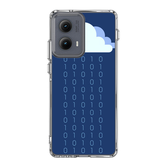 Abstract Binary Minimalist Motorola Edge 2024 Case