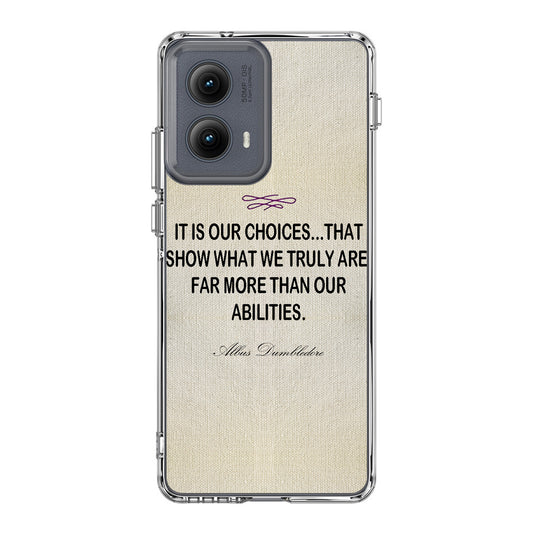 Albus Dumbledore Quote Motorola Edge 2024 Case