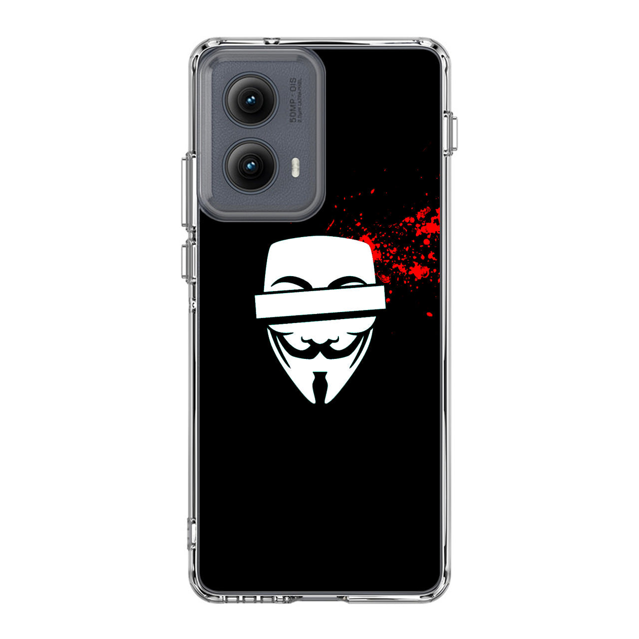 Anonymous Blood Splashes Motorola Edge 2024 Case