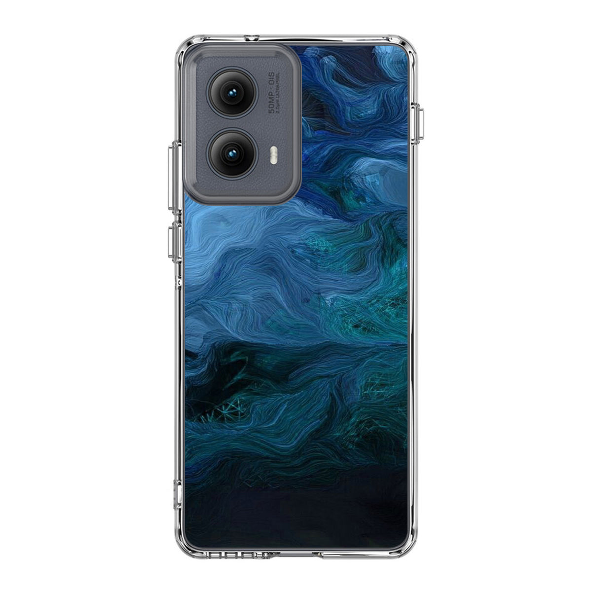 Blue Abstract Art Motorola Edge 2024 Case