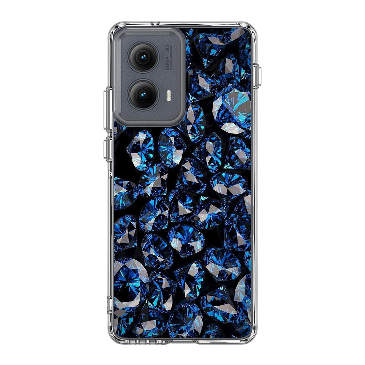 Blue Diamonds Pattern Motorola Edge 2024 Case