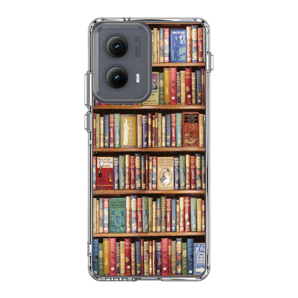 Bookshelf Library Motorola Edge 2024 Case