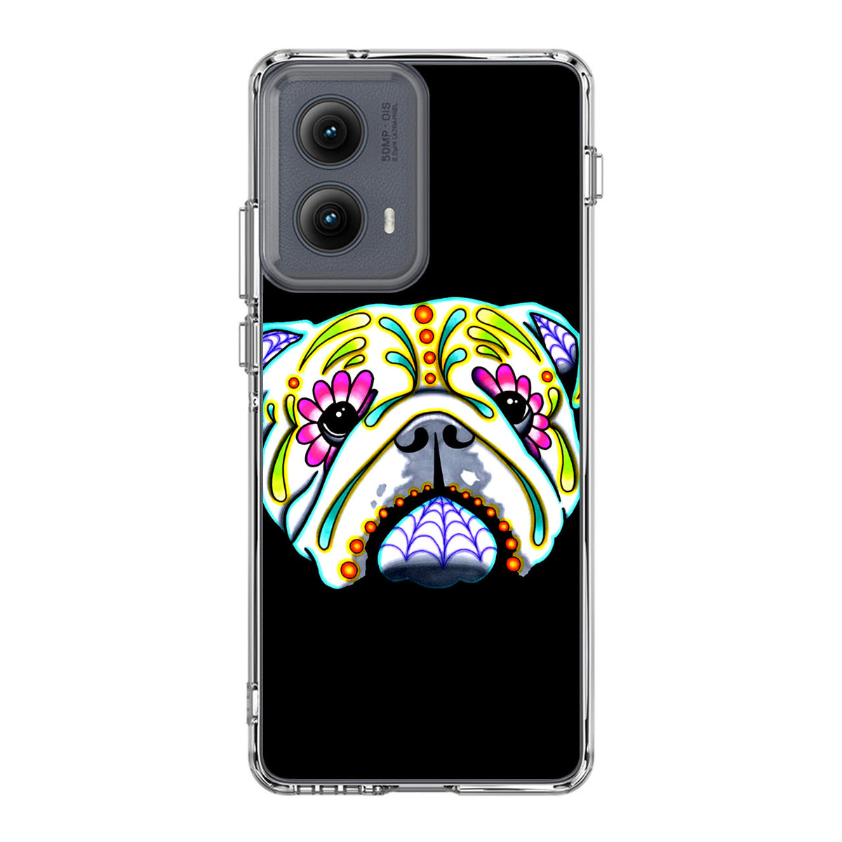 Colorful Bulldog Art Motorola Edge 2024 Case