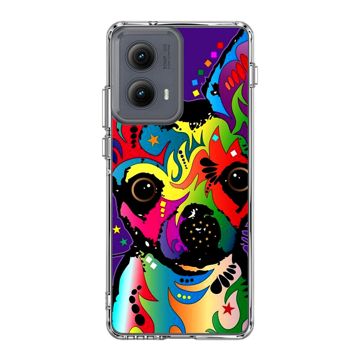 Colorful Chihuahua Motorola Edge 2024 Case