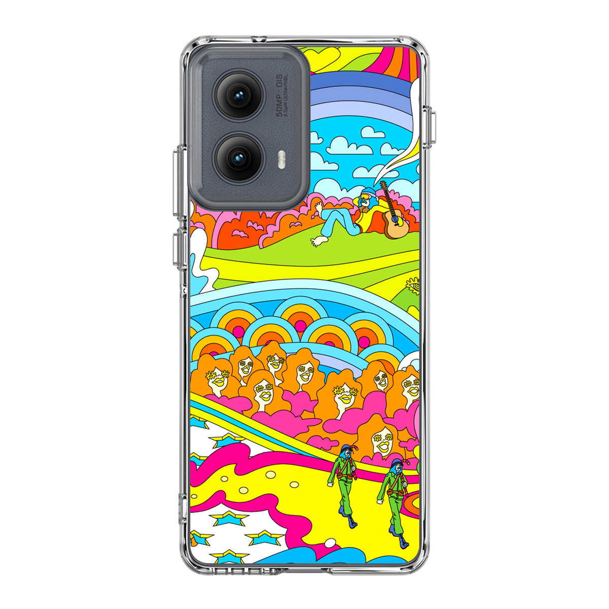 Colorful Doodle Motorola Edge 2024 Case