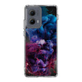 Colorful Dust Art on Black Motorola Edge 2024 Case