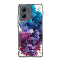 Colorful Dust Art on White Motorola Edge 2024 Case