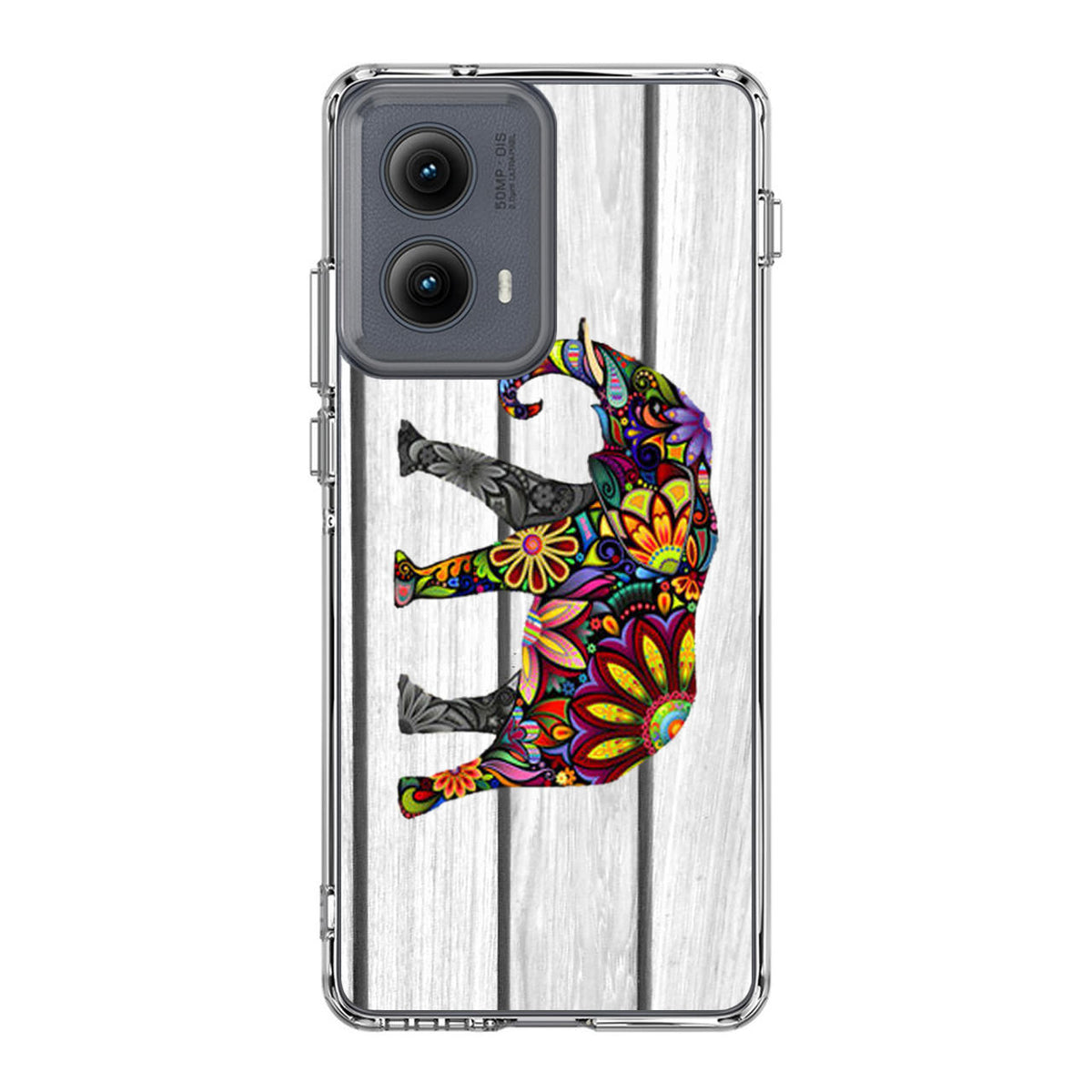 Colorful Elephant Flower Motorola Edge 2024 Case