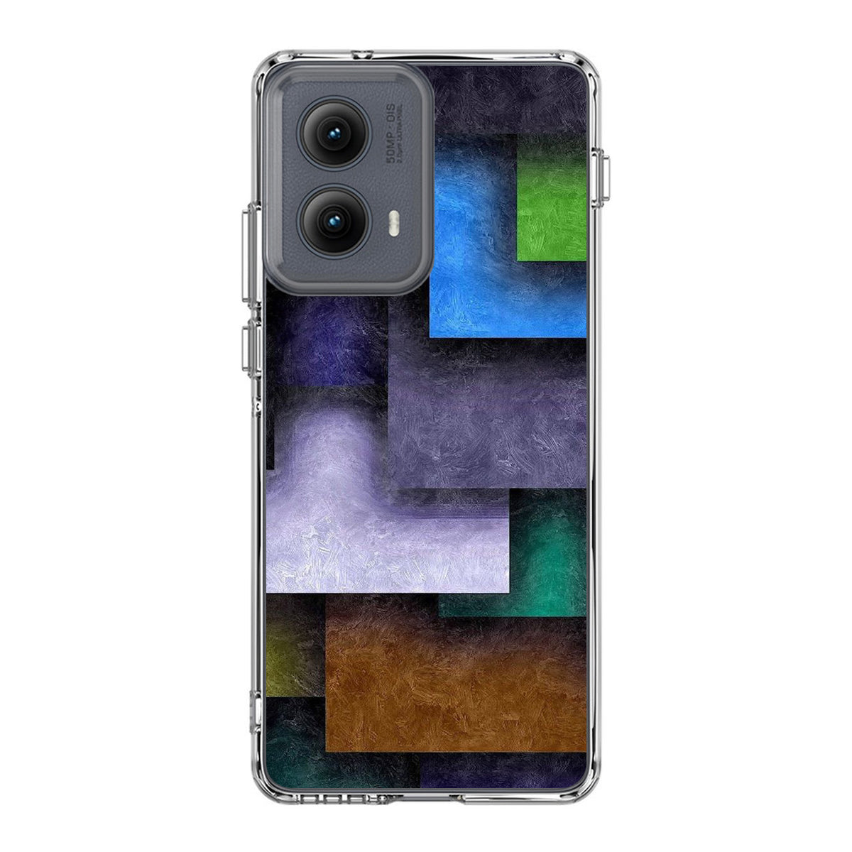 Colorful Rectangel Art Motorola Edge 2024 Case