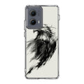 Eagle Art Black Ink Motorola Edge 2024 Case