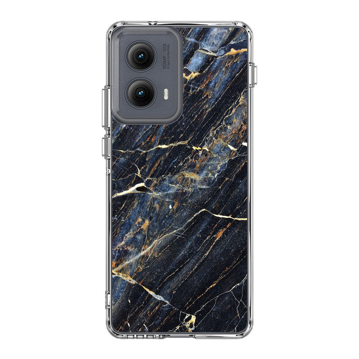 Golden Black Marble Motorola Edge 2024 Case