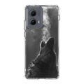Howling Wolves Black and White Motorola Edge 2024 Case