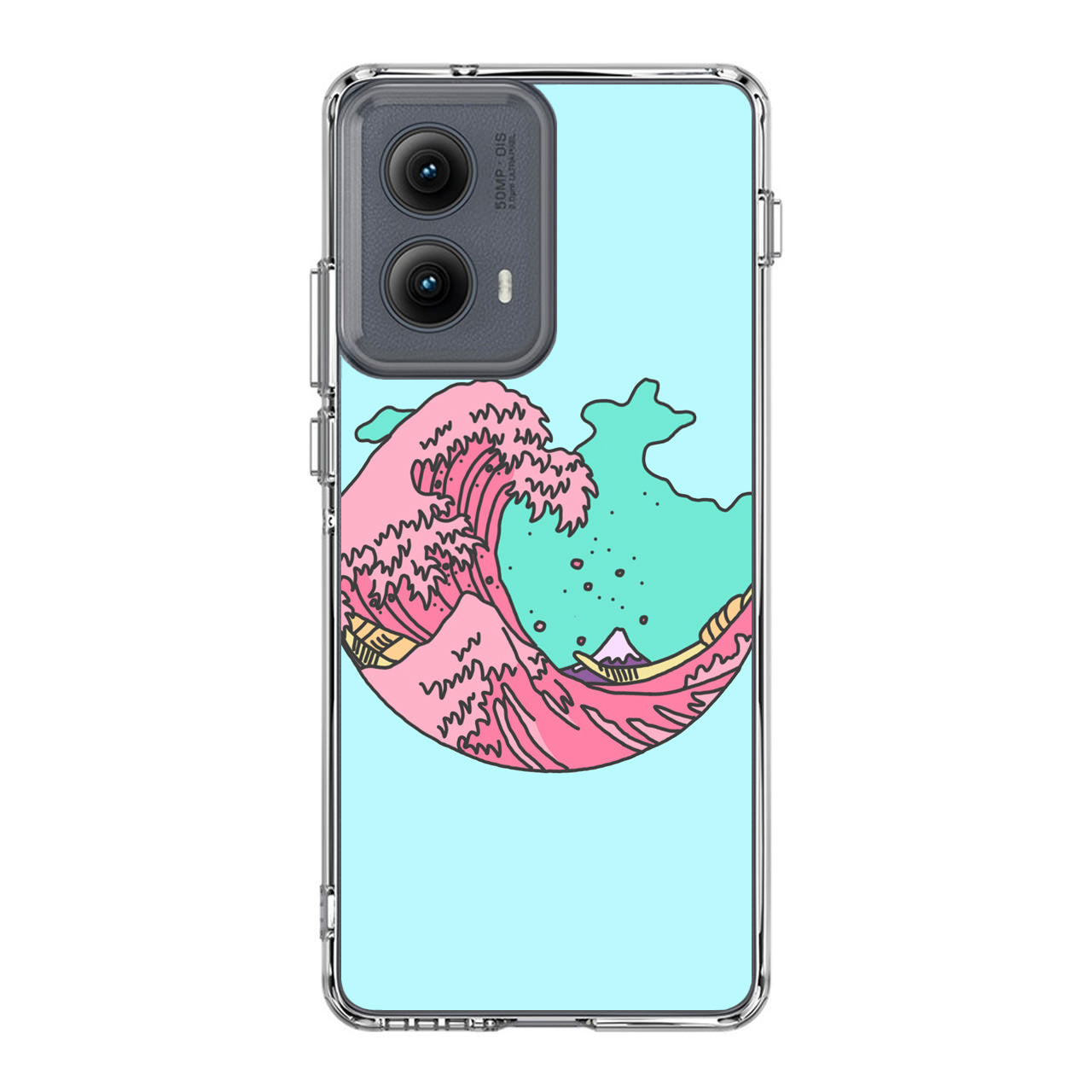 Japanese Pastel Wave Motorola Edge 2024 Case