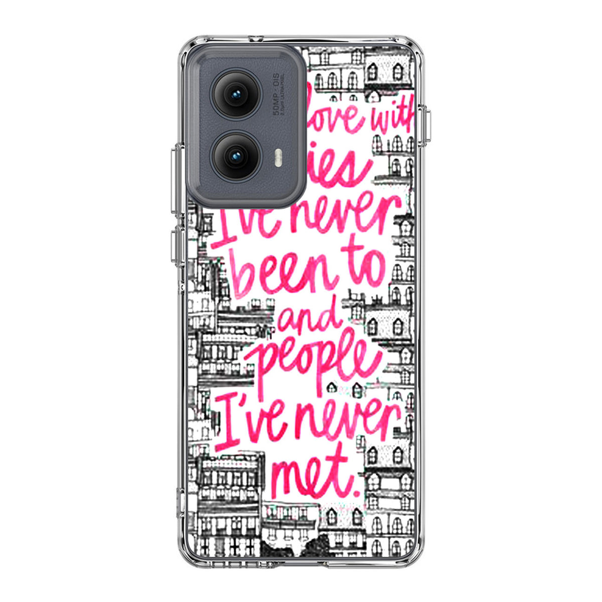 John Green Quotes I'm in Love With Cities Motorola Edge 2024 Case