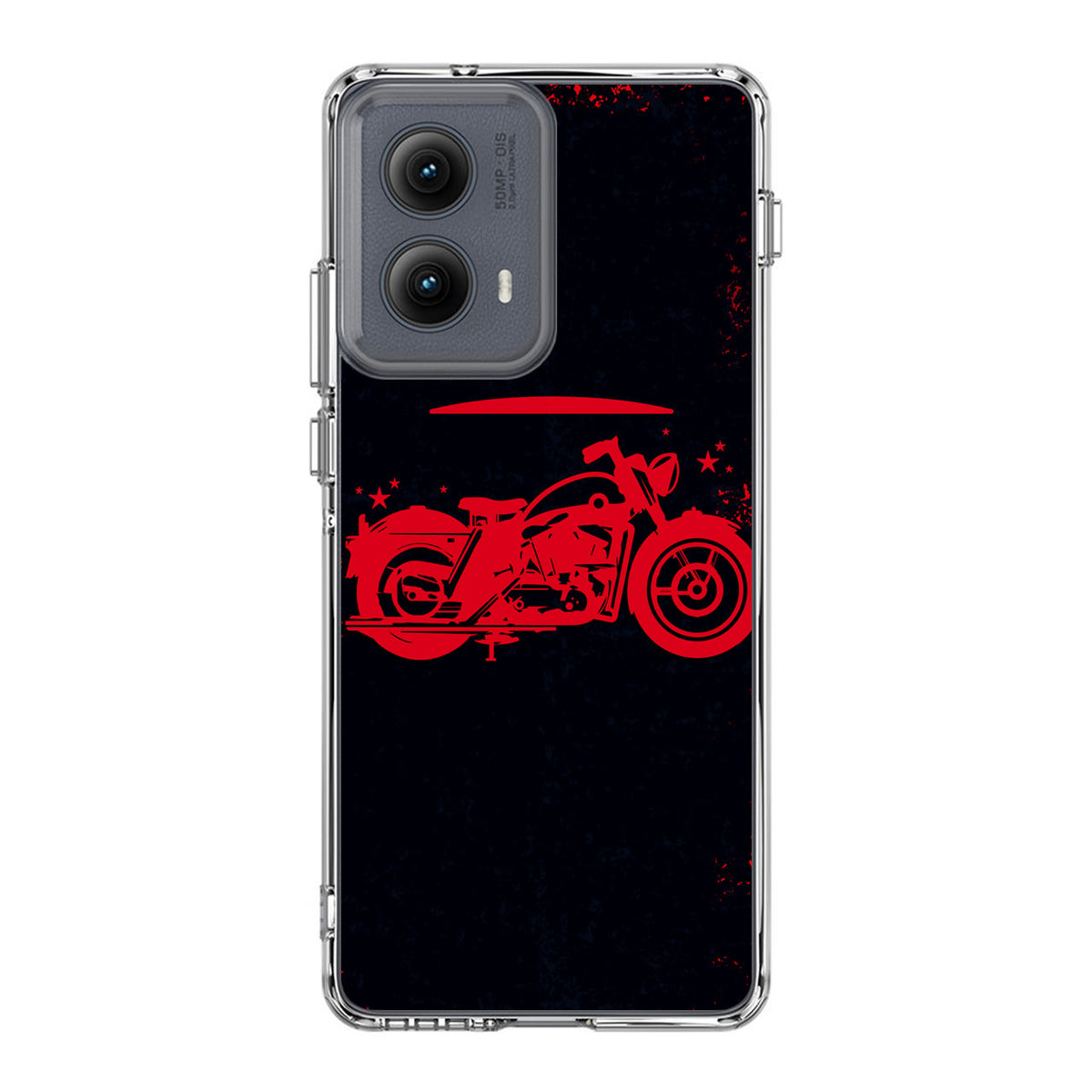 Motorcycle Red Art Motorola Edge 2024 Case