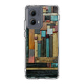 Painted Abstract Wood Sculptures Motorola Edge 2024 Case