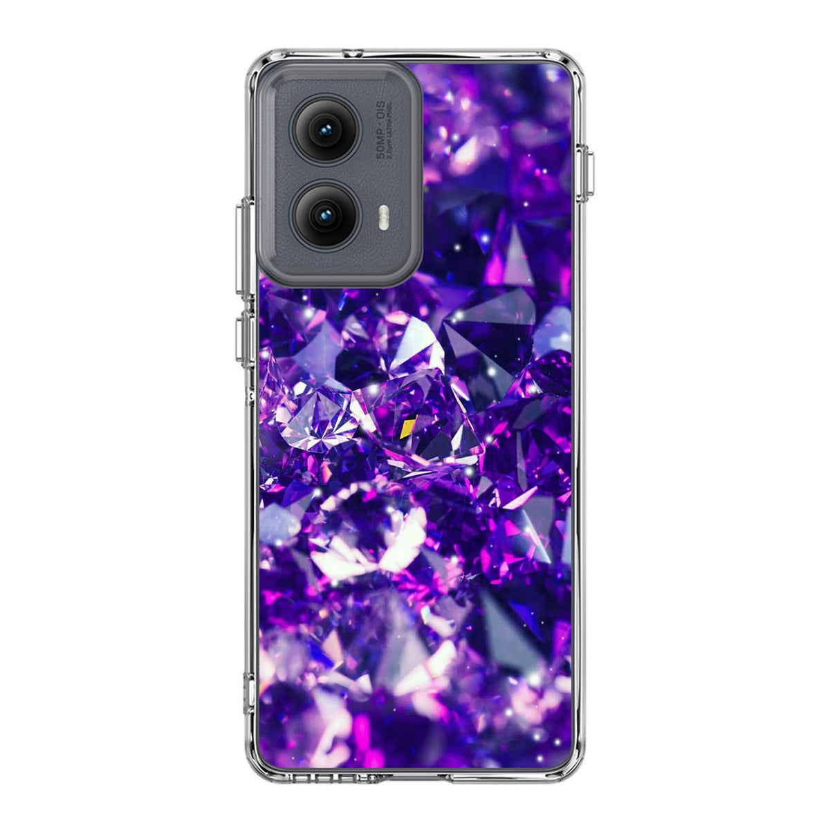 Purple Crystal Motorola Edge 2024 Case